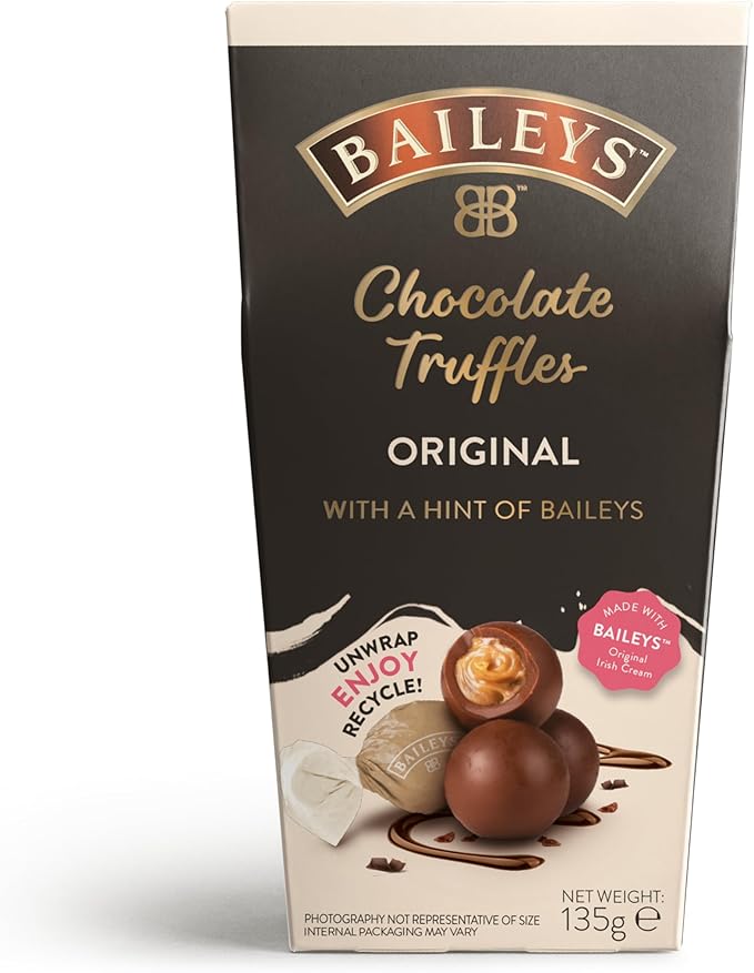 Baileys Irish Cream Twist Wraps Milk Chocolate Truffles Box 135g premium chocolate gift by Giftsnboxes Nigeria.
