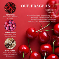 Baylis and Harding Midnight Cherry Luxury Heart Keepsake Box Gift Set with shower crème, body lotion and bath bomb