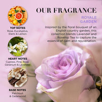 Baylis & Harding Royale Garden gift set with bath bubbles, shower crème, hand cream and scented candle