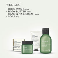 Baylis & Harding Wellness Tin of Treats Gift Set with body wash, body butter and hand cream