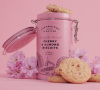 Cartwright & Butler Cherry & Almond Biscuits in Tin 200g