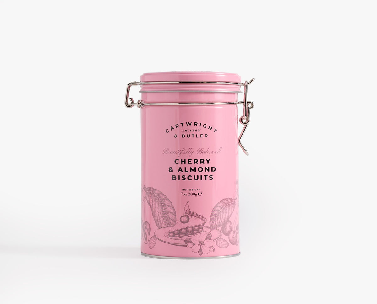 Cartwright & Butler Cherry & Almond Biscuits in Tin 200g