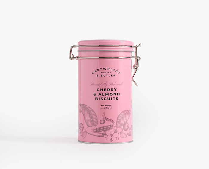 Cartwright & Butler Cherry & Almond Biscuits in Tin 200g