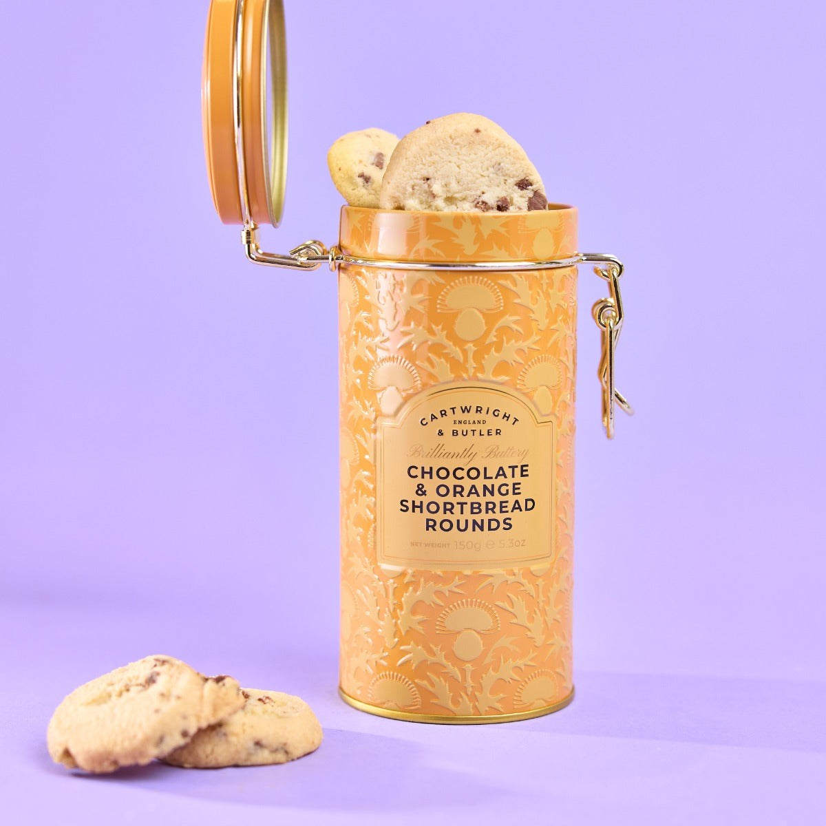 Cartwright & Butler Chocolate & Orange Shortbread Rounds 150g