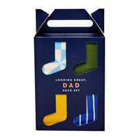 Father's Day Socks gift set with 4 stylish pairs for dad