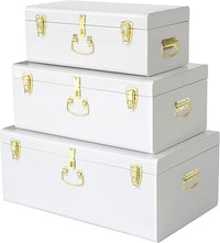 Foreign Metal Trunk Gift Box available in multiple colours and sizes for luxury gift hampers and premium gift packaging