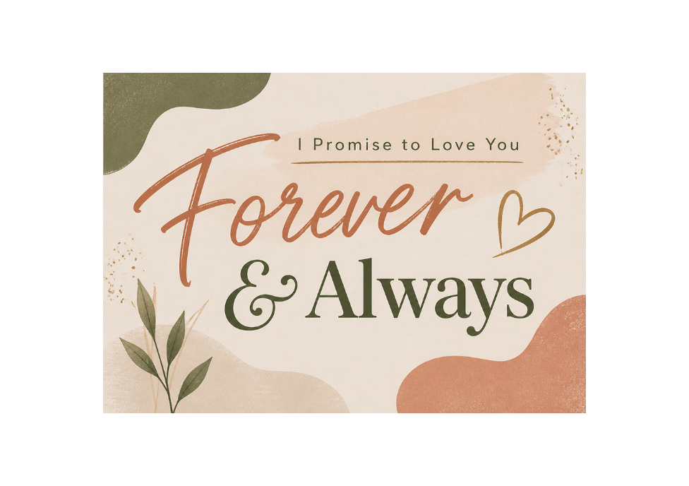 Forever & Always Love Card