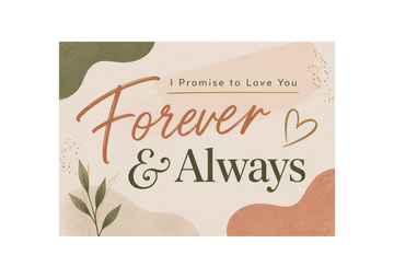 Forever & Always Love Card