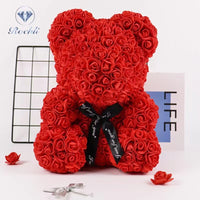 Luxury preserved flower Rose Bear gift for romantic occasions