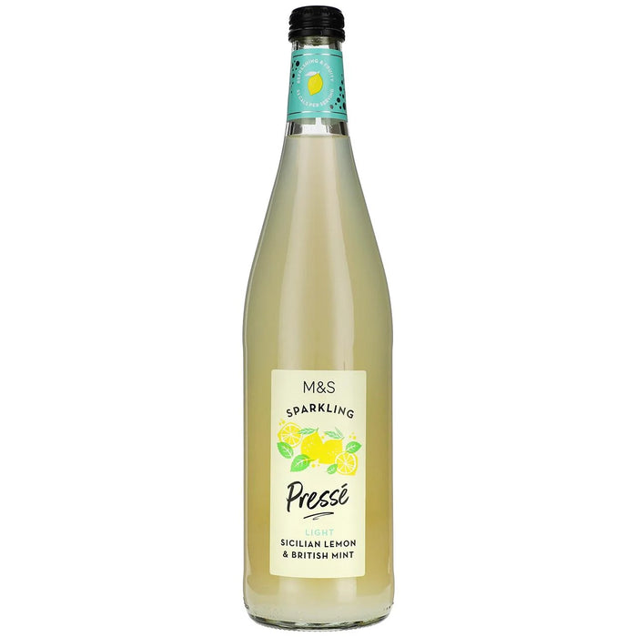 M&S Sparkling Sicilian Lemon & British Mint Pressé