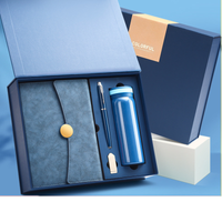 Notepad Pen Flask and USB Flash Blue