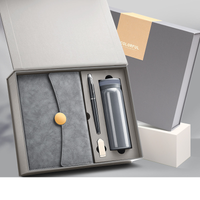 Notepad Pen Flask and USB Flash Grey
