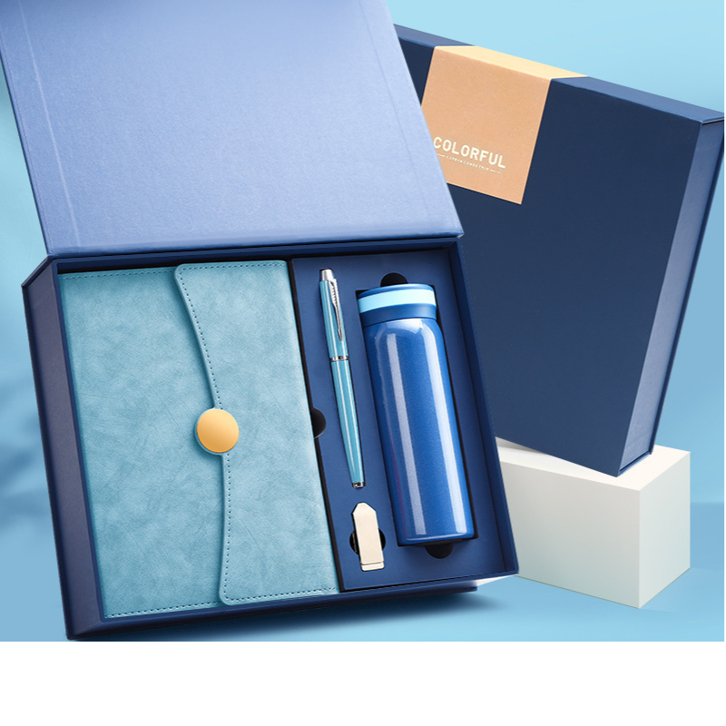 Notepad Pen Flask and USB Flash Midnight Blue