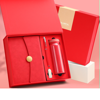 Notepad Pen Flask and USB Flash Red