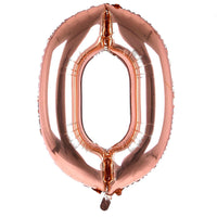 Rose Gold Number Helium Balloons
