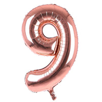 Rose Gold Number Helium Balloons