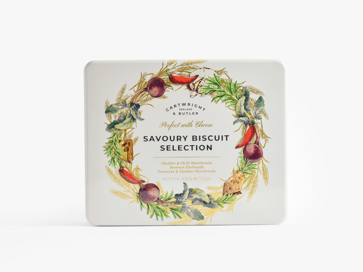 Savoury Biscuits Selection in Tin 430g