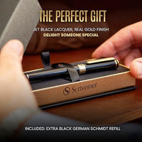 Scriveiner Black Lacquer Rollerball Pen