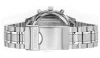 Sekonda Men's Stainless Steel Watch with blue dial and dual time display