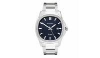 Sekonda Octaire Silver Stainless Steel Watch with blue textured dial