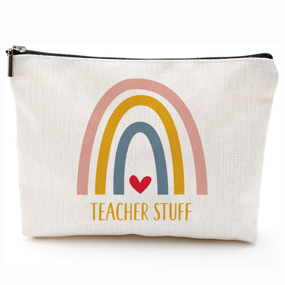 Teacher-themed zipper purse with teacher pattern print, perfect for teacher appreciation gifts in Nigeria by Giftsnboxes.