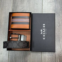 Coach Wallet and Belt Gift Set