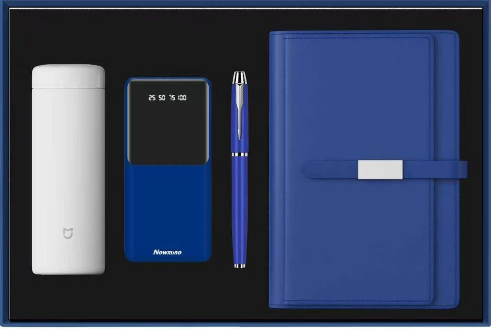 Corporate Event Souvenirs 4-Piece Gift Set Blue