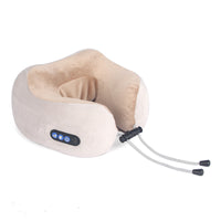 U-shaped memory foam massage pillow for cervical neck support