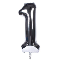 Silver Number Helium Balloon
