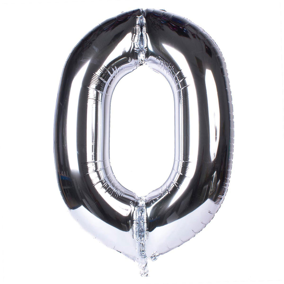 Silver Number Helium Balloon