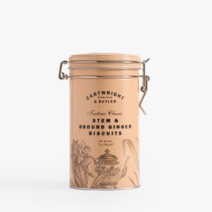 cartwright & butler stem & ground ginger biscuits in tin