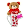 bear plush in heart mug