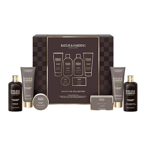 baylis & harding gift set for men luxury shower & prep pack black pepper & ginseng