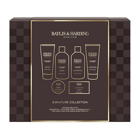 baylis & harding gift set for men luxury shower & prep pack black pepper & ginseng