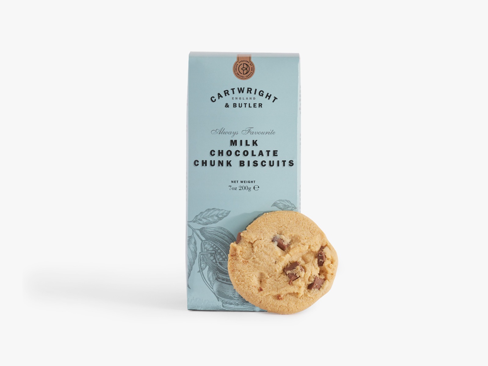 cartwright & butler milk chocolate chunk biscuits 200g