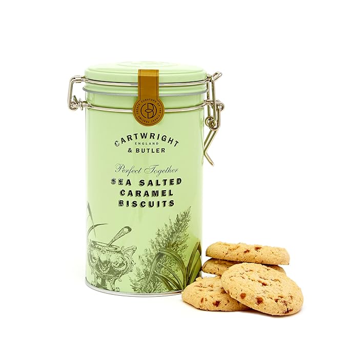 cartwright & butler salted caramel tin 200g