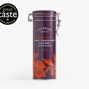 cartwright & butler ultra thick dark chocolate orange biscuits in tin 190g