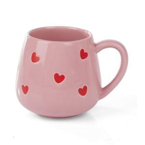 pink hearts valentine’s mug