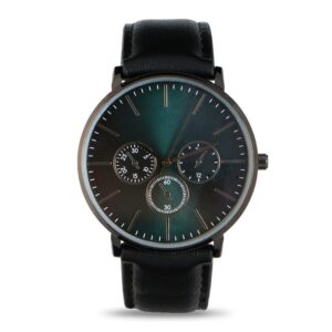 Classic Men’s Leather Strap Watch