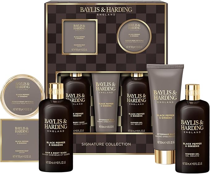 Baylis & Harding Black Pepper & Ginseng Men's Perfect Grooming Pack Gift Set - Image 2