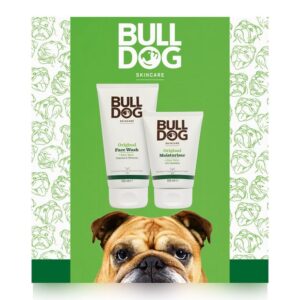 men skincare gift set Abuja Bulldog original duo face wash moisturiser by Giftsnboxes