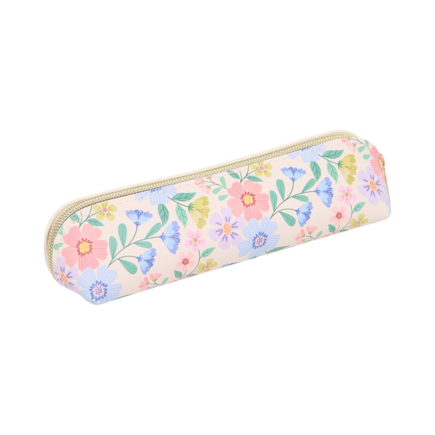 Pink Floral Stationery Gift Set with notebook pen and pencil case