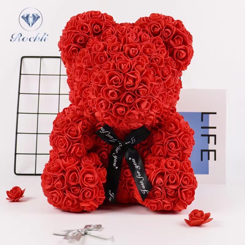 Luxury preserved flower Rose Bear gift for romantic occasions