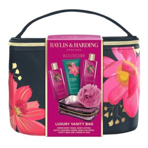 luxury vanity gift set Abuja Baylis and Harding floral vanity bag set by Giftsnboxes