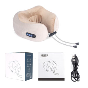 U-shaped memory foam massage pillow for cervical neck support
