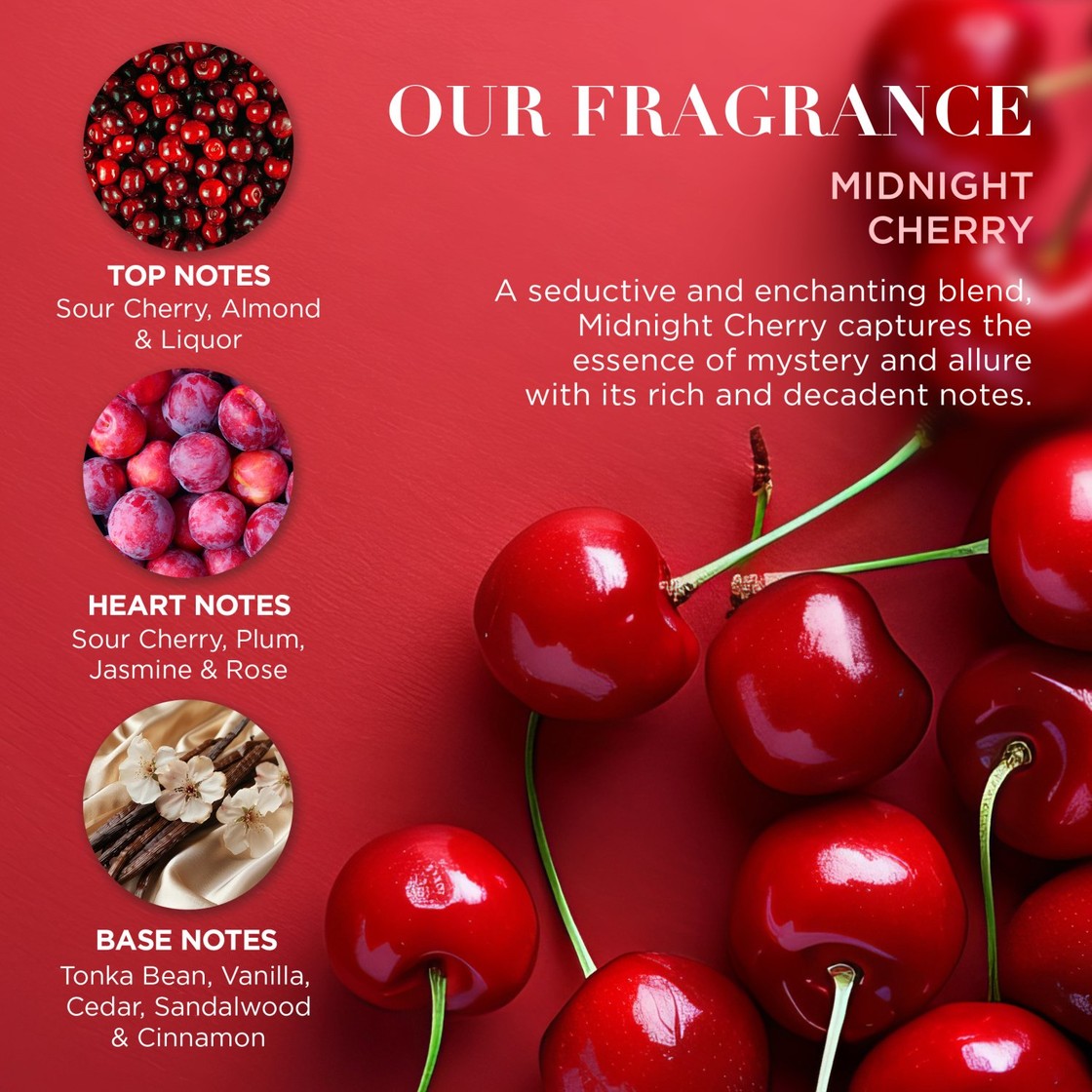 Baylis and Harding Midnight Cherry Luxury Heart Keepsake Box Gift Set with shower crème, body lotion and bath bomb