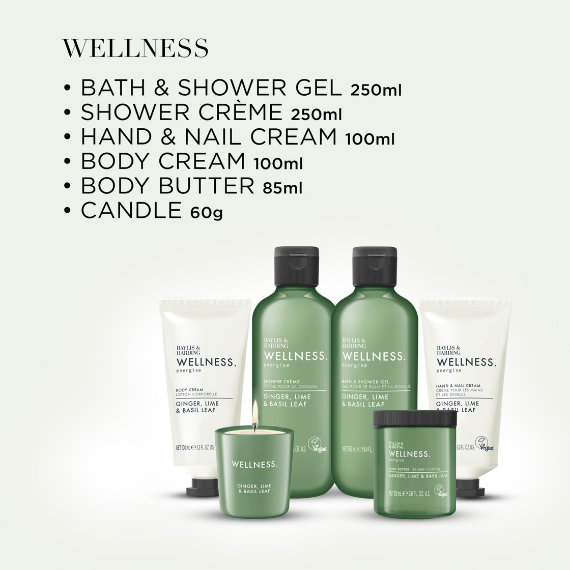 Baylis and Harding Wellness Retreat Gift Set with candle, bath products and body care essentials