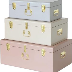 Foreign Metal Trunk Gift Box available in multiple colours and sizes for luxury gift hampers and premium gift packaging